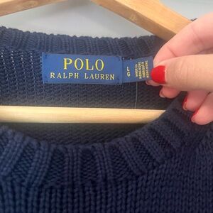 NAVY POLO RALPH LAUREN SWEATER (NWT)
